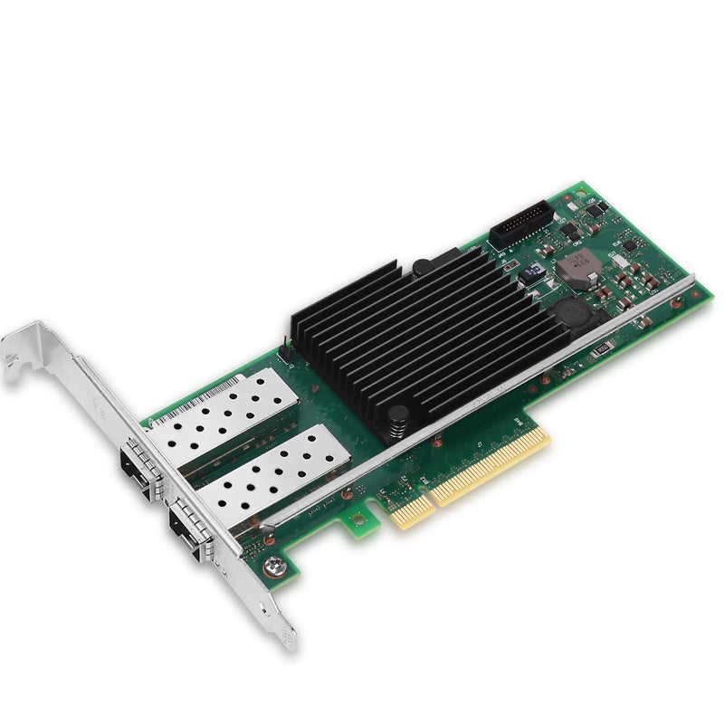 Vogzone 10Gb PCI-E NIC Network Card for Intel X710-DA2,100MbE/1GbE/10GbE Dual SFP+ Ports, with Intel X710-BM2 Chip,10GbE PCI Express 3.0 X8 Ethernet Adapter Support Windows/Linux/VMware - Image 1